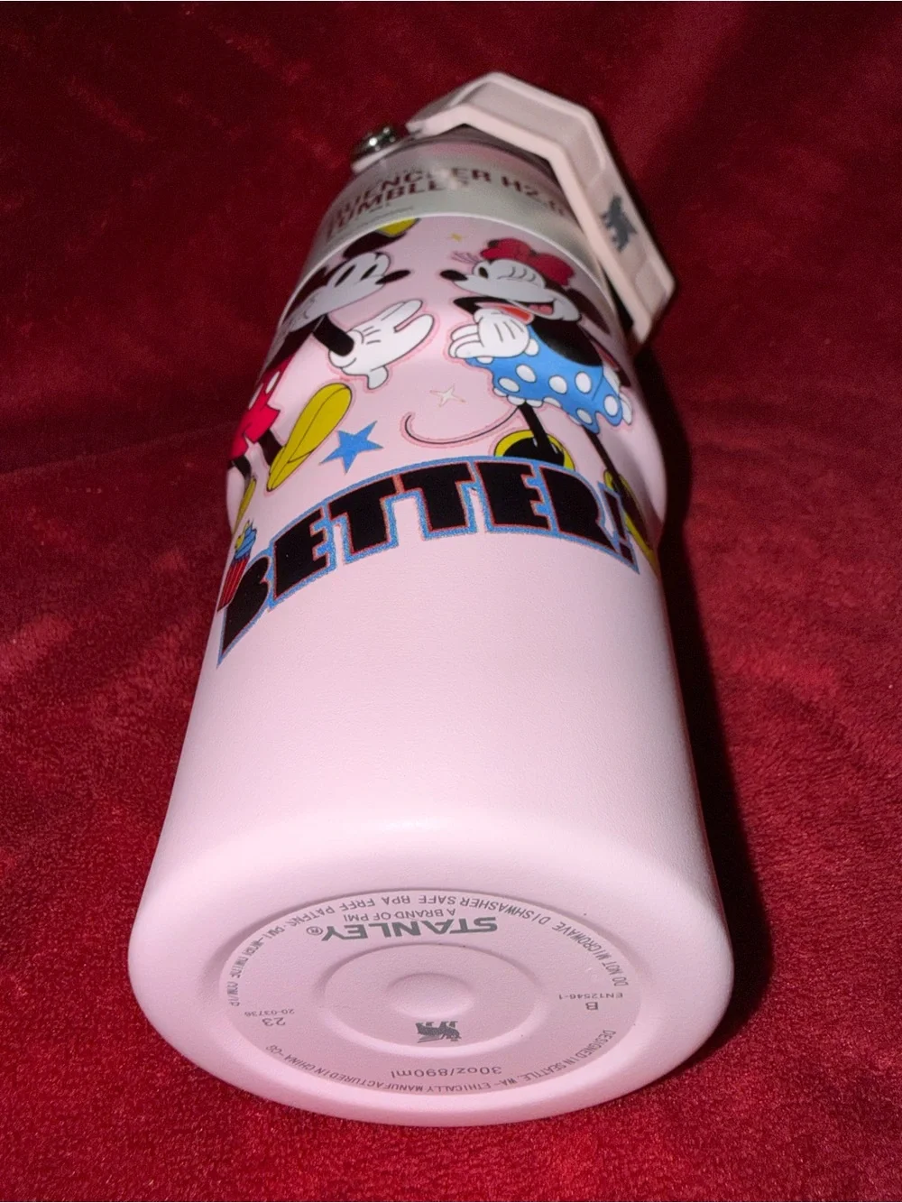 Stanley Mickey & Minnie Mouse “Better Together” Pink 30 oz. H2.0 Quencher Tumble